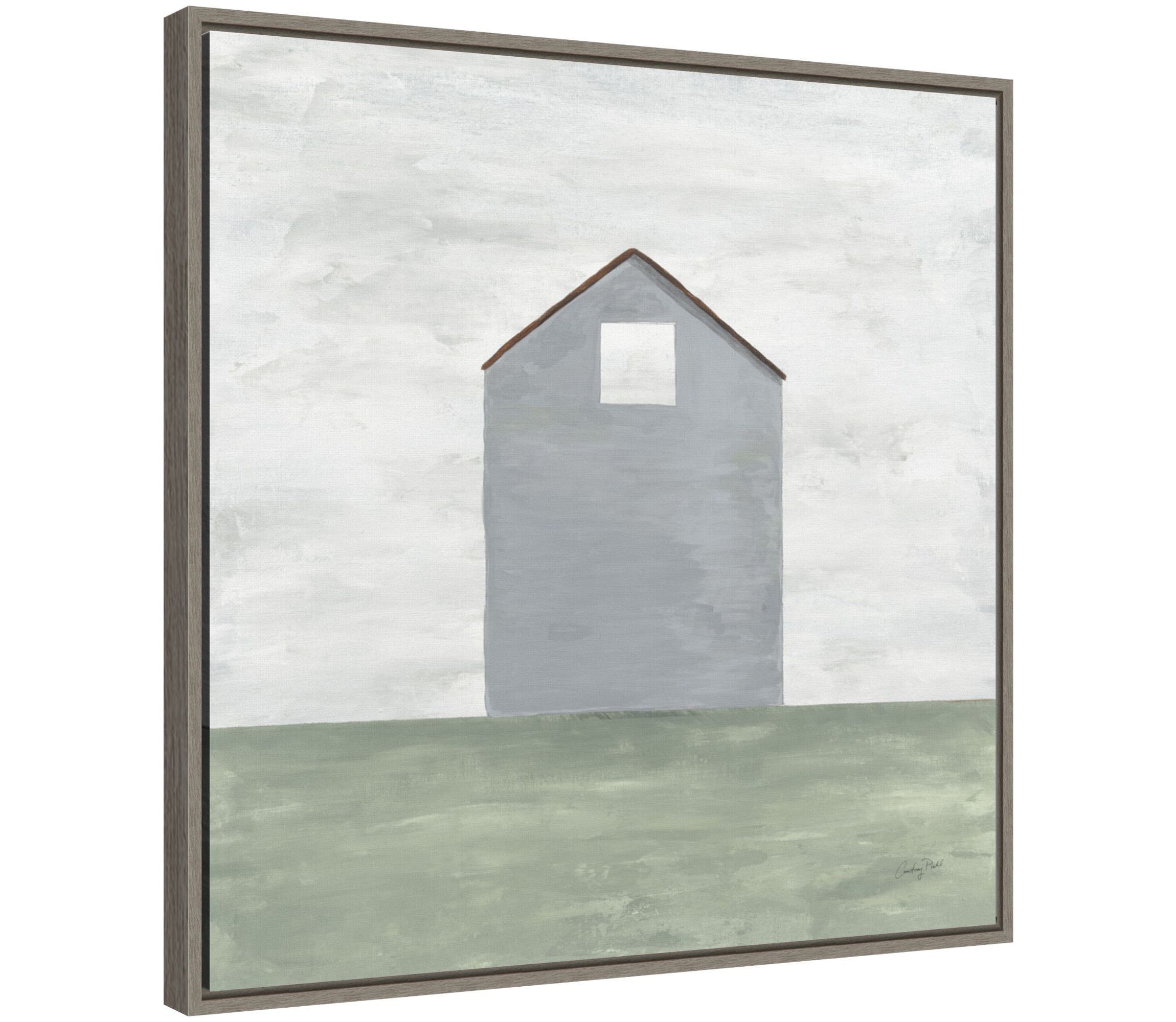 Rural Barn Simplicity III Framed Canvas Wall Art Print