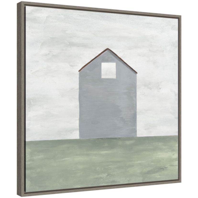 Rural Barn Simplicity III Framed Canvas Wall Art Print