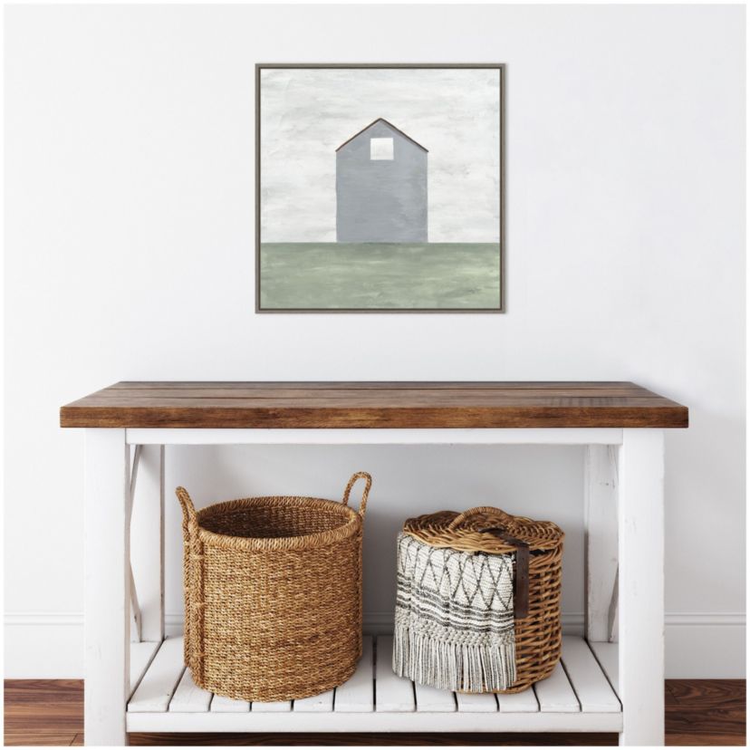 Rural Barn Simplicity III Framed Canvas Wall Art Print