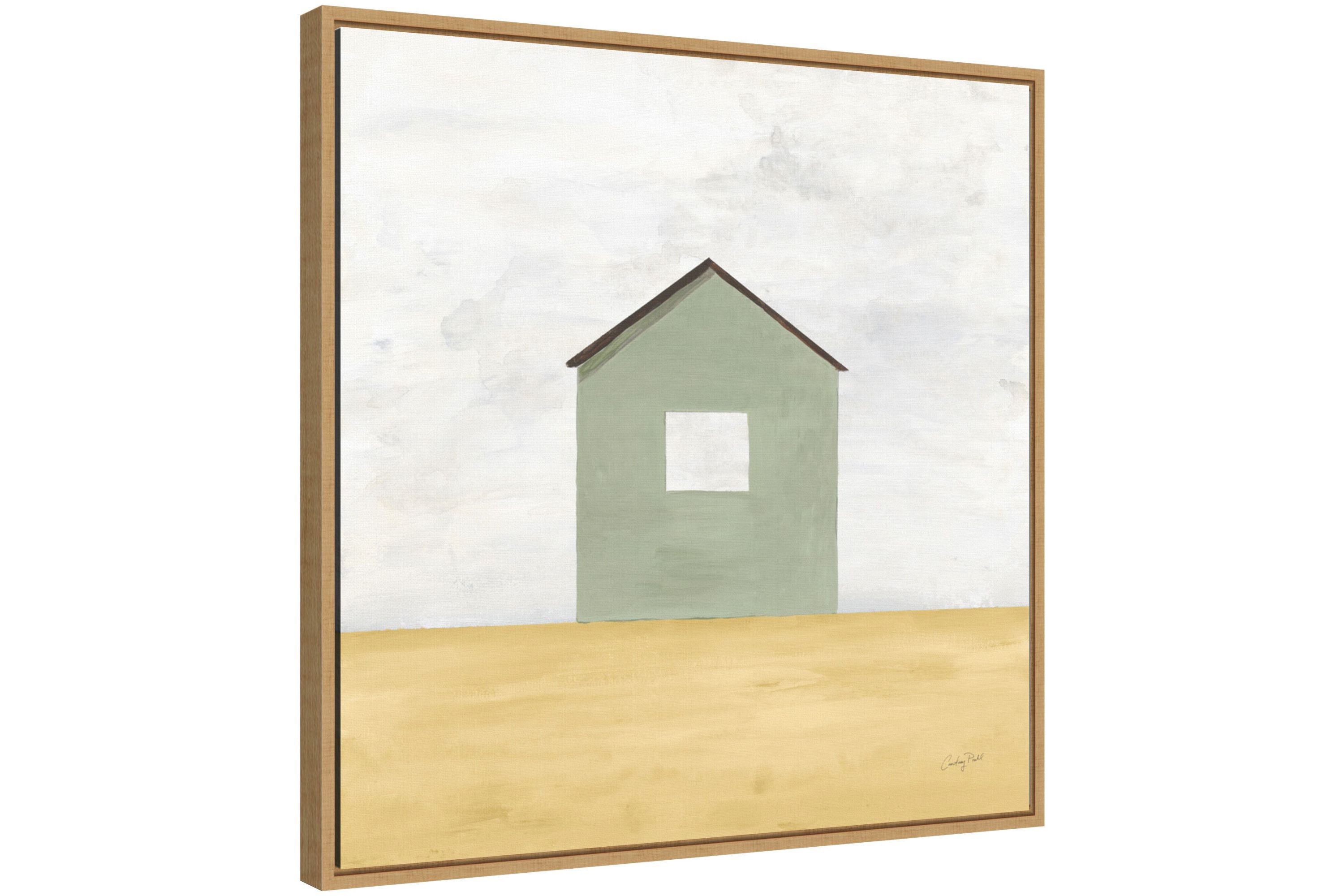 Rural Barn Simplicity II Framed Canvas Wall Art Print