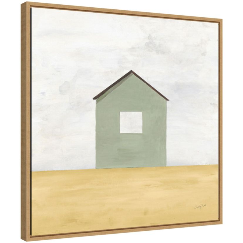 Rural Barn Simplicity II Framed Canvas Wall Art Print