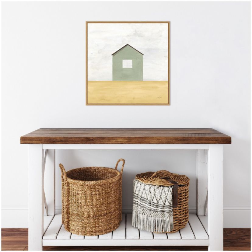 Rural Barn Simplicity II Framed Canvas Wall Art Print