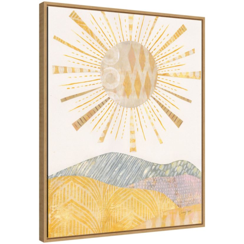 Boho Sunshine II Framed Canvas Wall Art Print