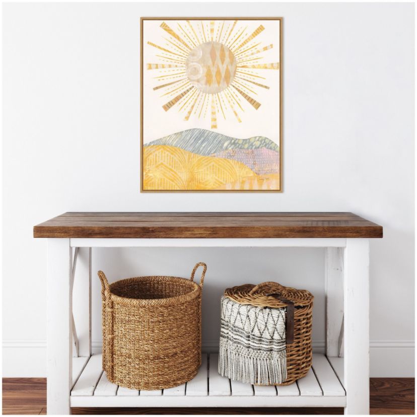 Boho Sunshine II Framed Canvas Wall Art Print