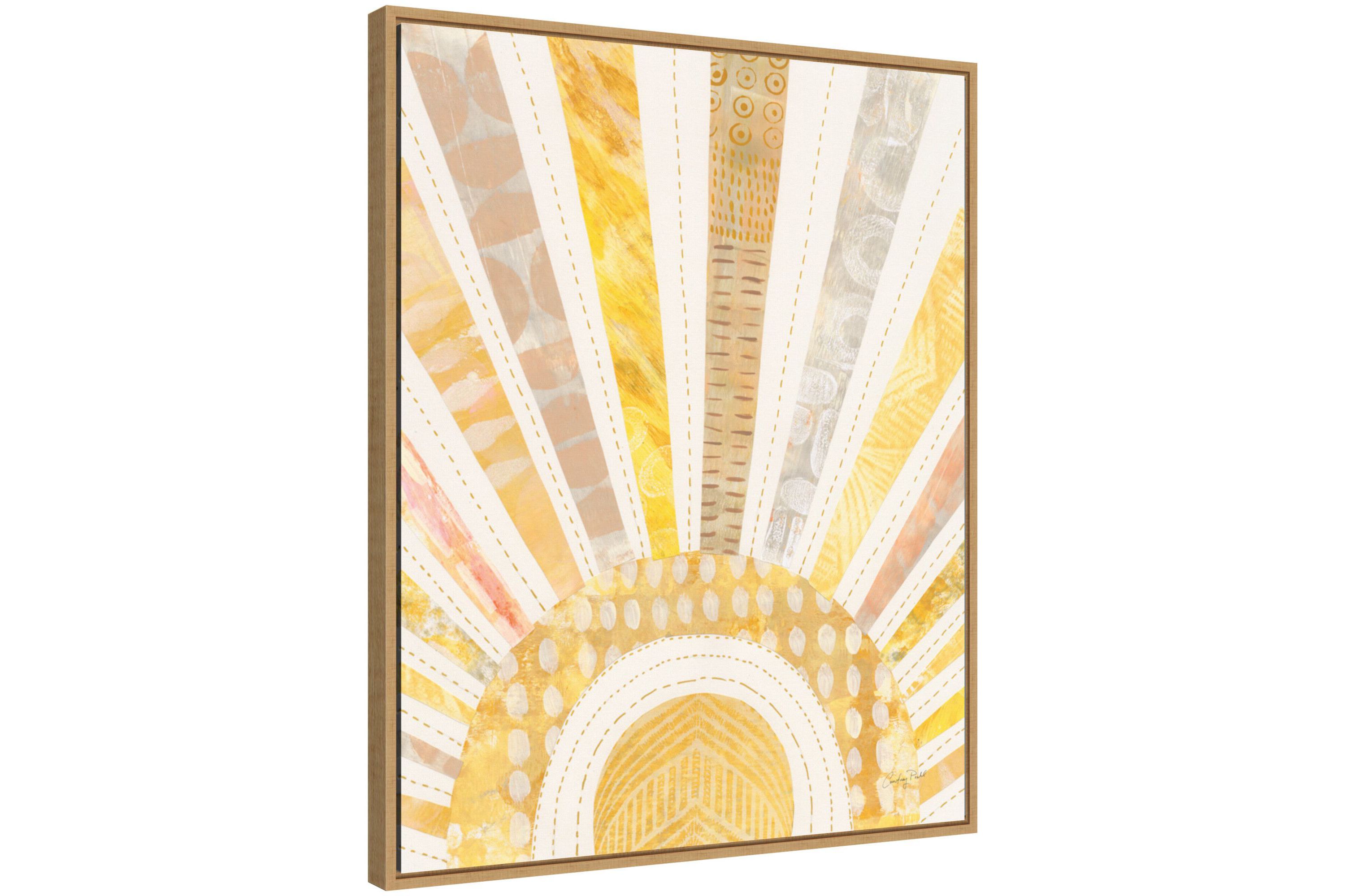 Boho Sunshine I Framed Canvas Wall Art Print