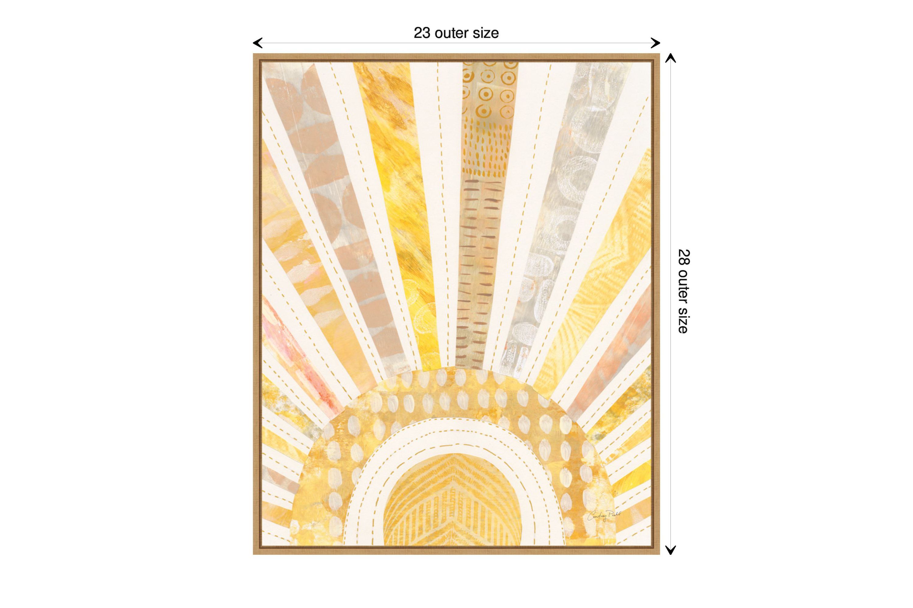 Boho Sunshine I Framed Canvas Wall Art Print