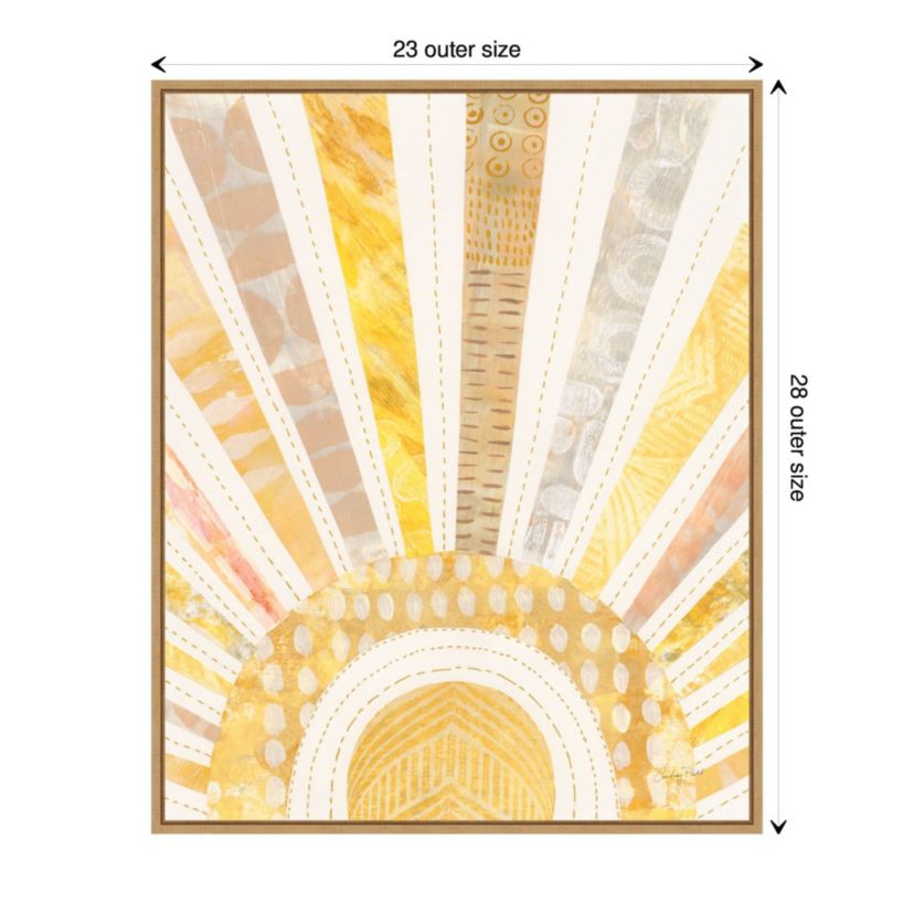 Boho Sunshine I Framed Canvas Wall Art Print