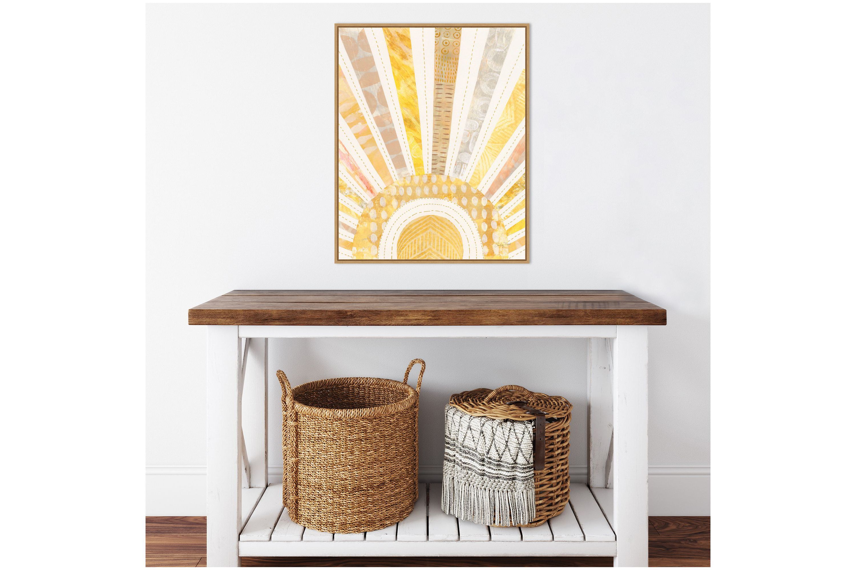 Boho Sunshine I Framed Canvas Wall Art Print