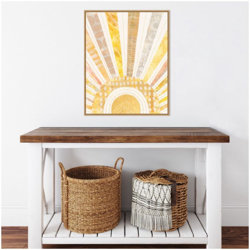 Boho Sunshine I Framed Canvas Wall Art Print