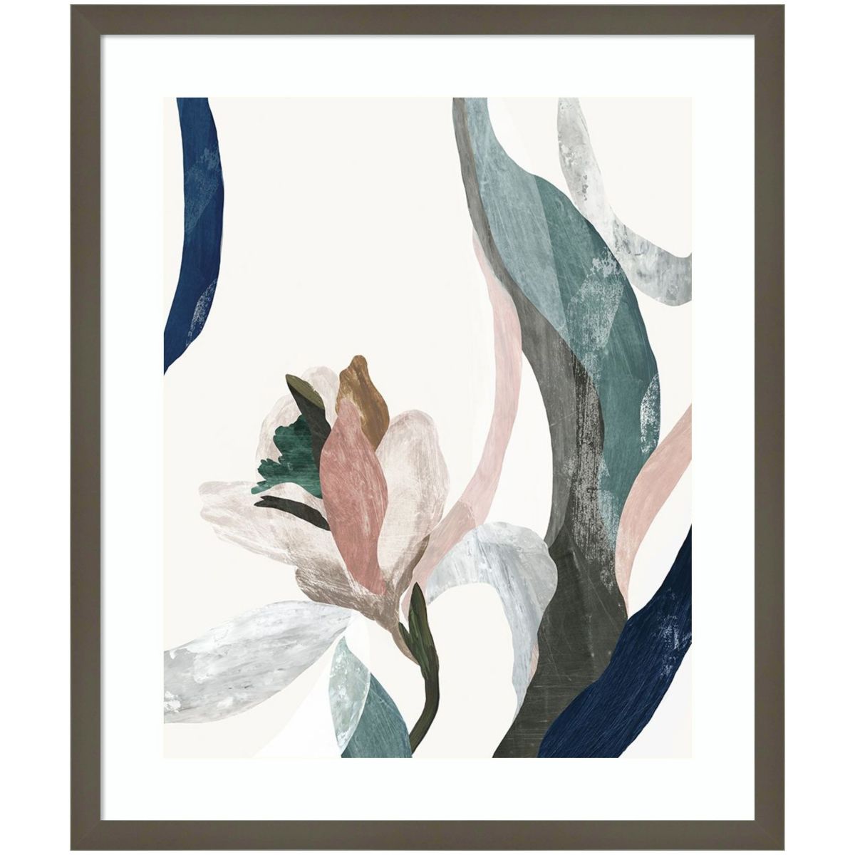 Floral Arabesque II by PI Studio Wood Framed Wall Art Print