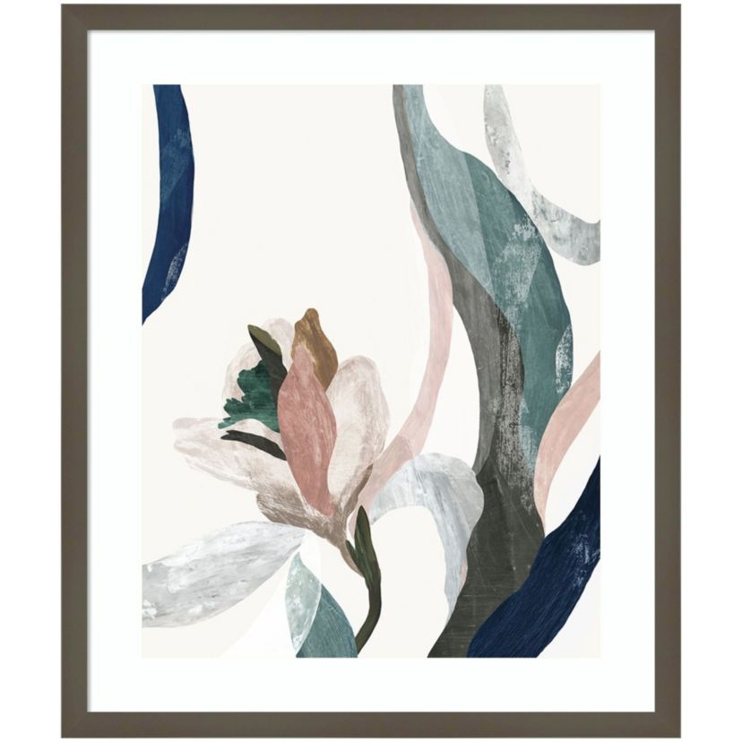 Floral Arabesque II by PI Studio Wood Framed Wall Art Print