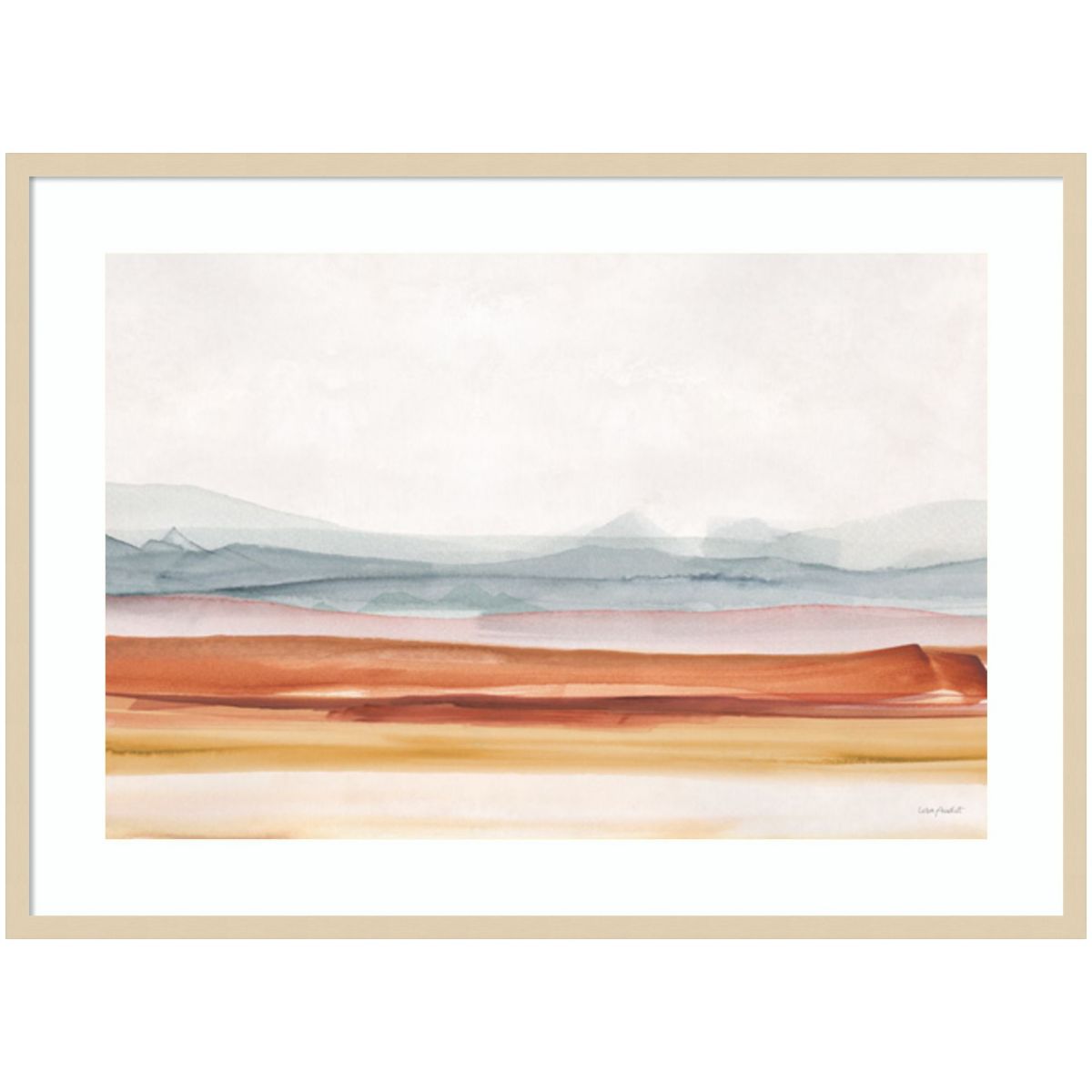 Sierra Hills 01 by Lisa Audit Wood Framed Wall Art Print