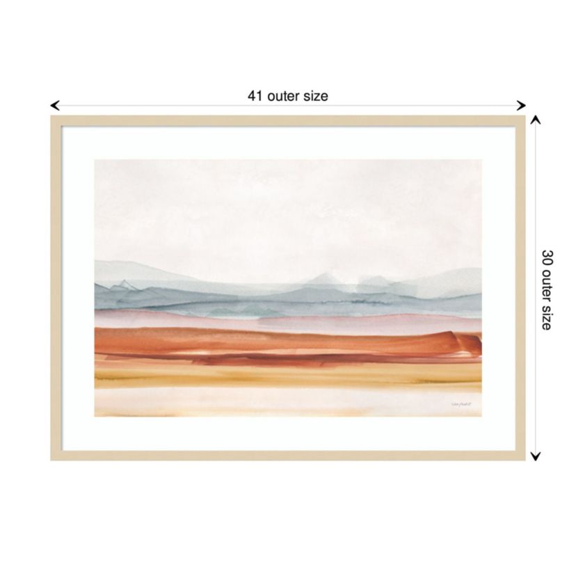 Sierra Hills 01 by Lisa Audit Wood Framed Wall Art Print
