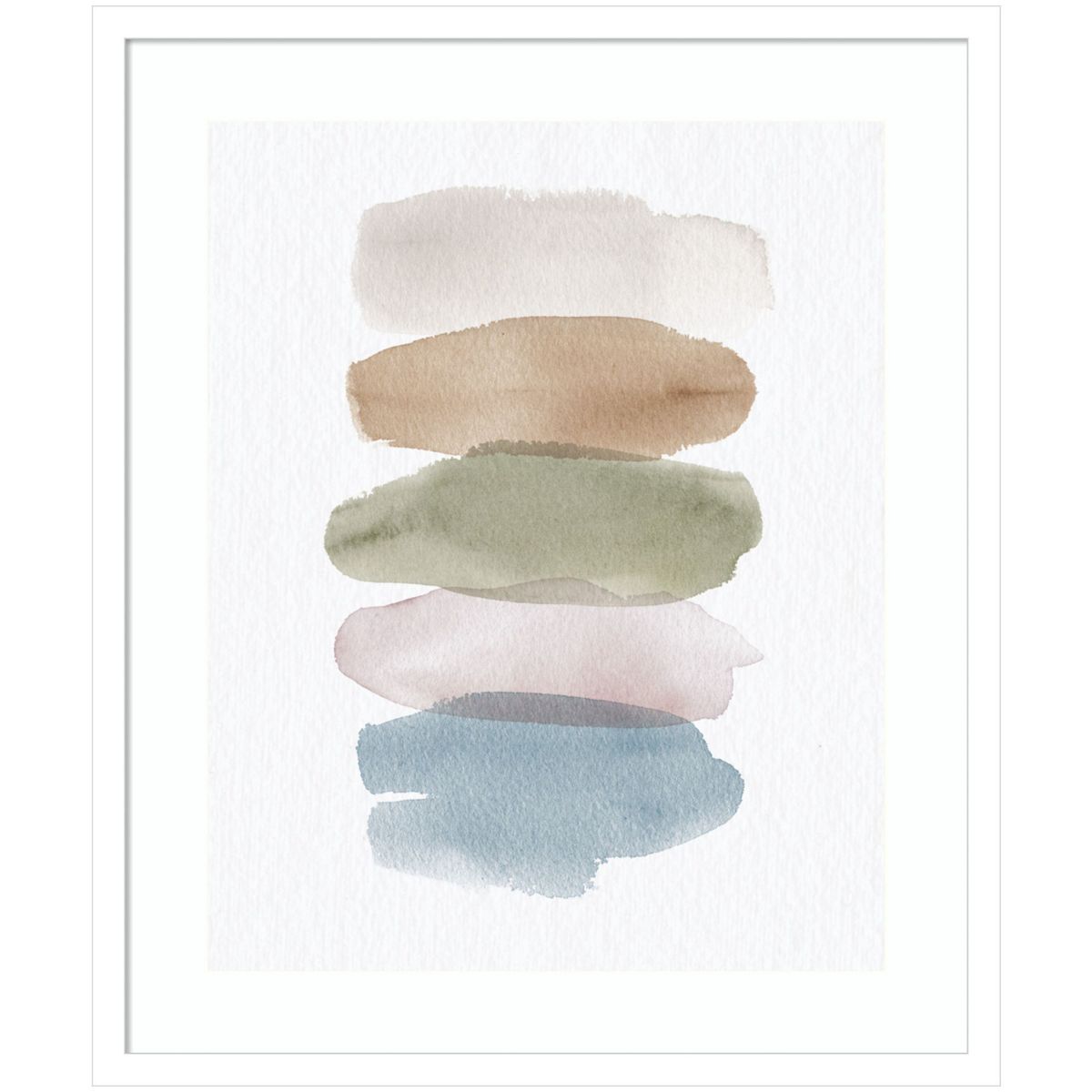 Natural Swatches by Wild Apple Portfolio Wood Framed Wall Art Print