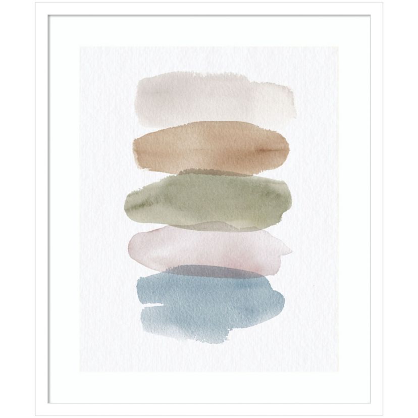 Natural Swatches by Wild Apple Portfolio Wood Framed Wall Art Print