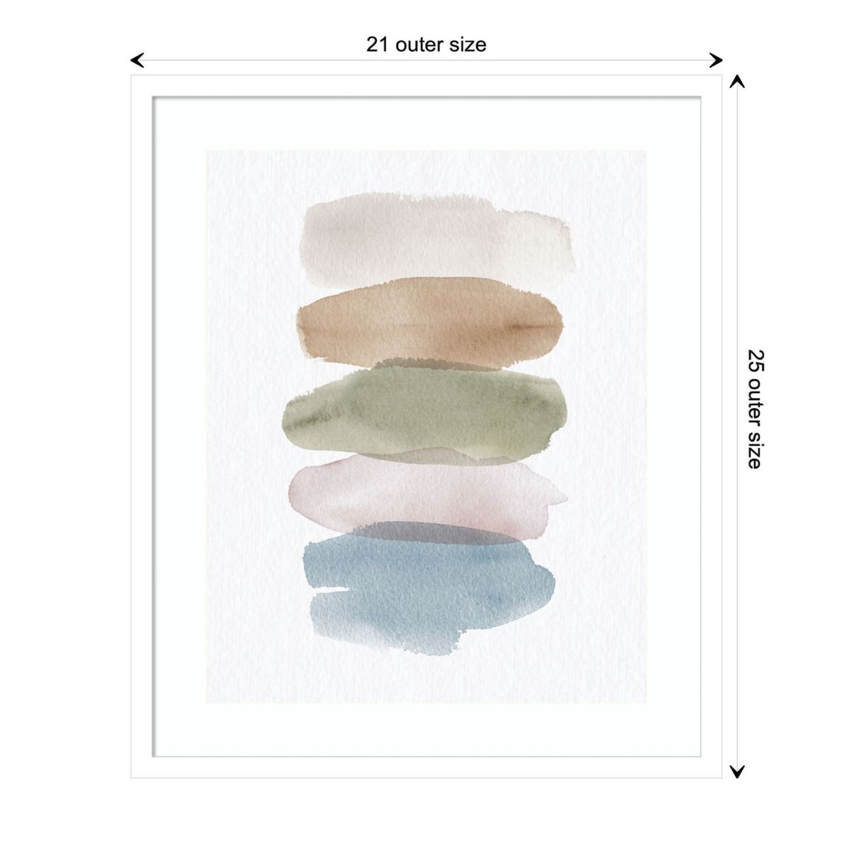 Natural Swatches by Wild Apple Portfolio Wood Framed Wall Art Print