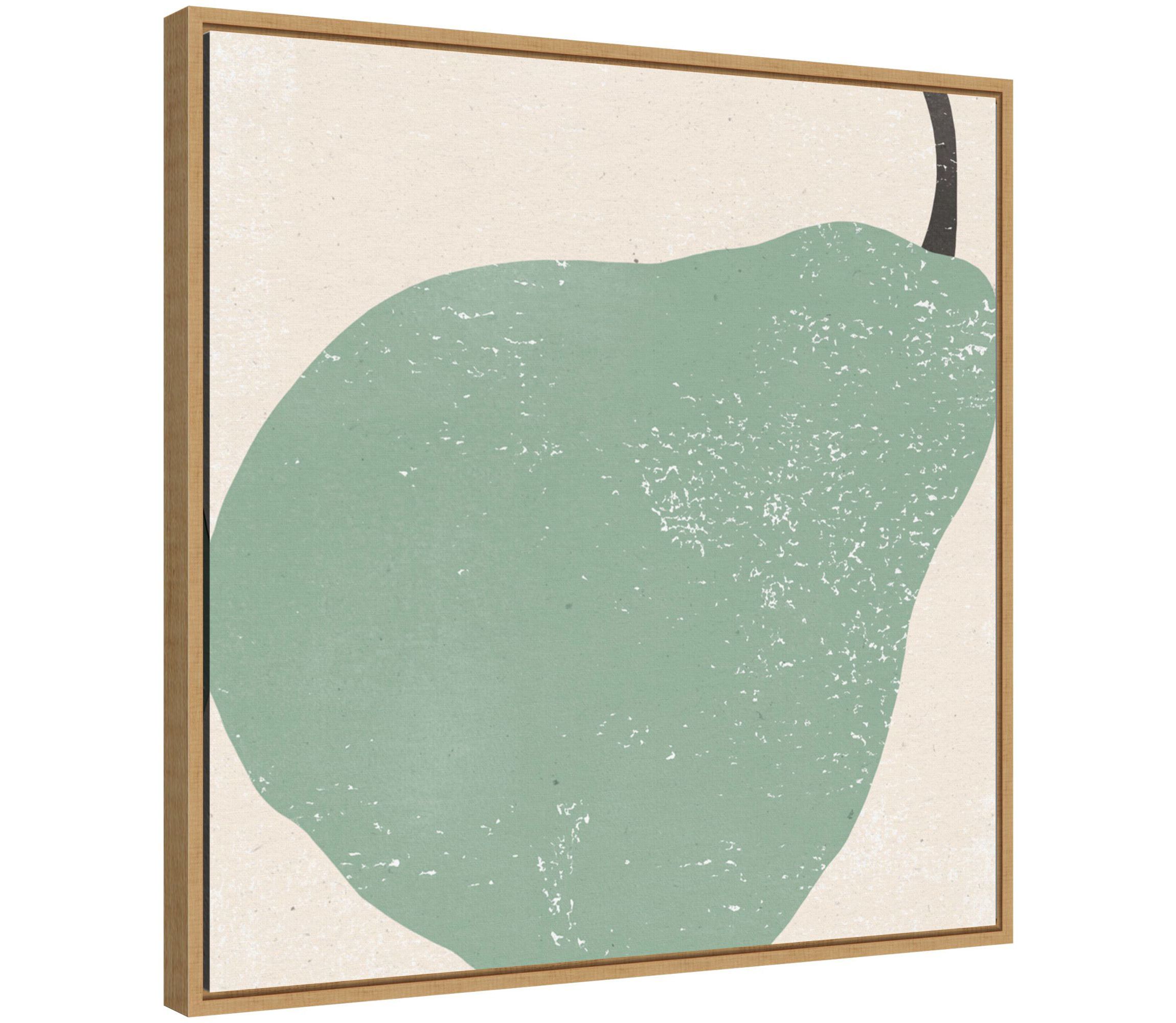 Graphic Fruit IV (Pear) Framed Canvas Wall Art Print