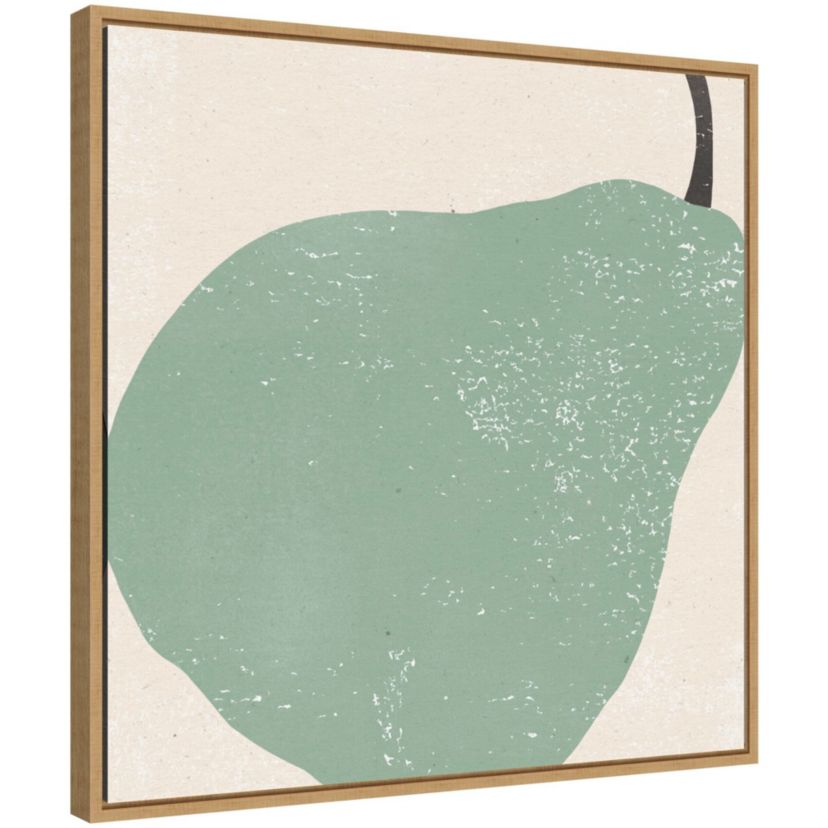 Graphic Fruit IV (Pear) Framed Canvas Wall Art Print