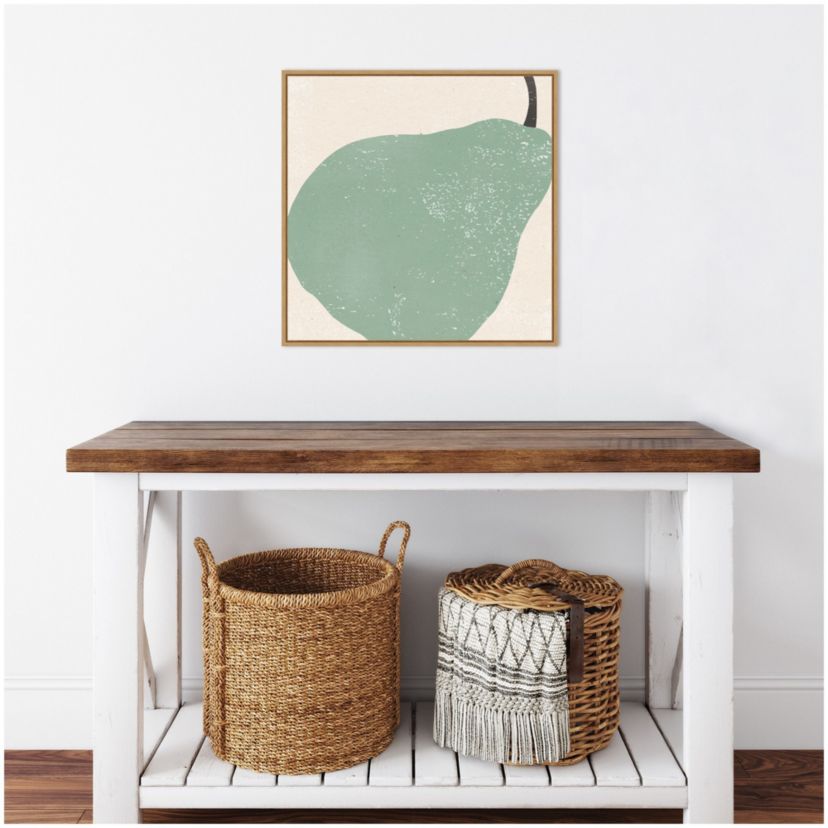 Graphic Fruit IV (Pear) Framed Canvas Wall Art Print