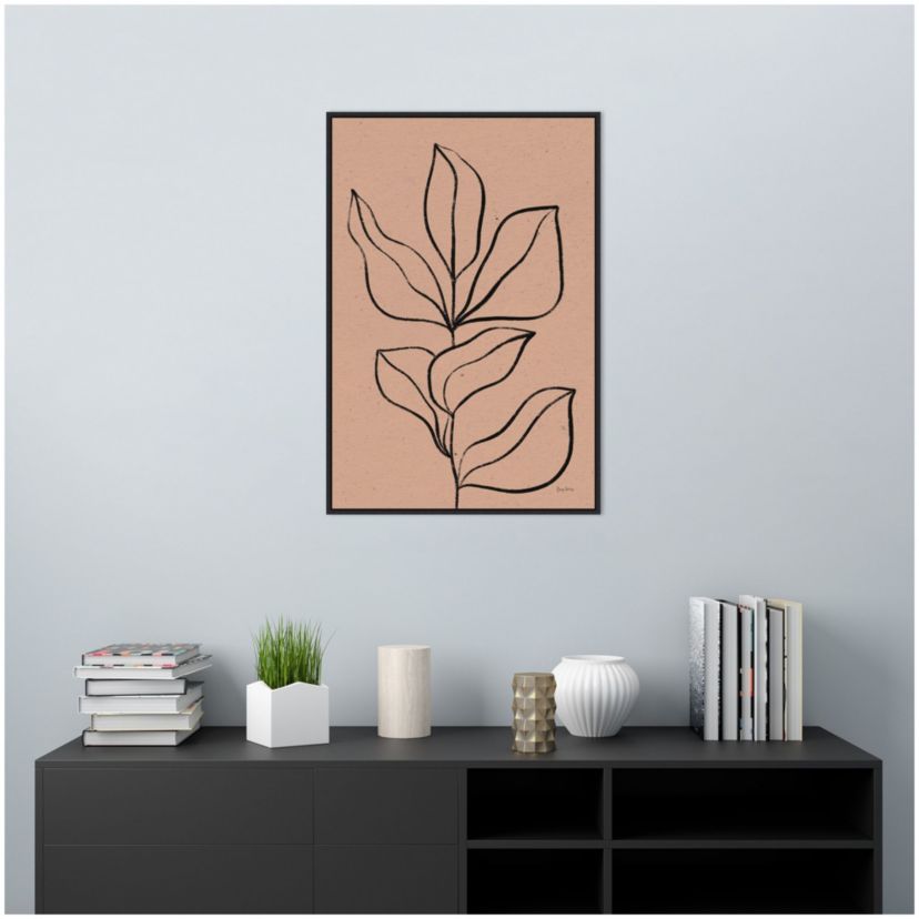 Balance VII (Leaves) Framed Canvas Wall Art Print