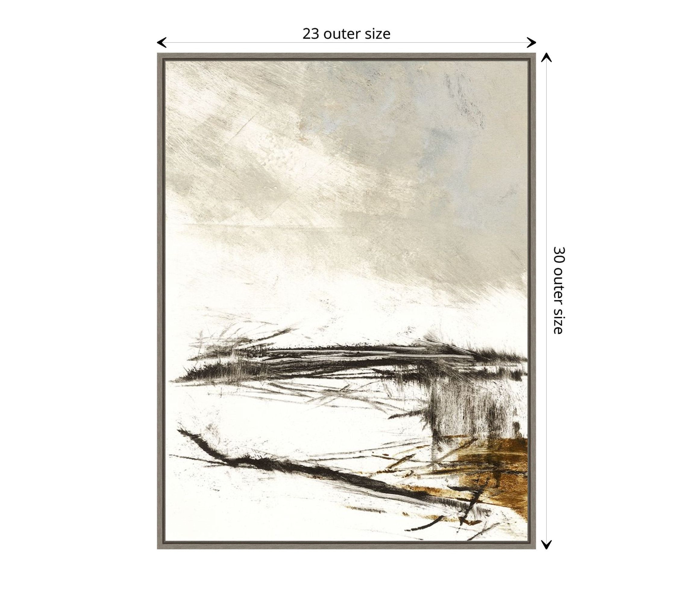 Padilla Bay Beach Framed Canvas Wall Art Print