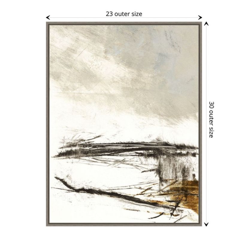 Padilla Bay Beach Framed Canvas Wall Art Print