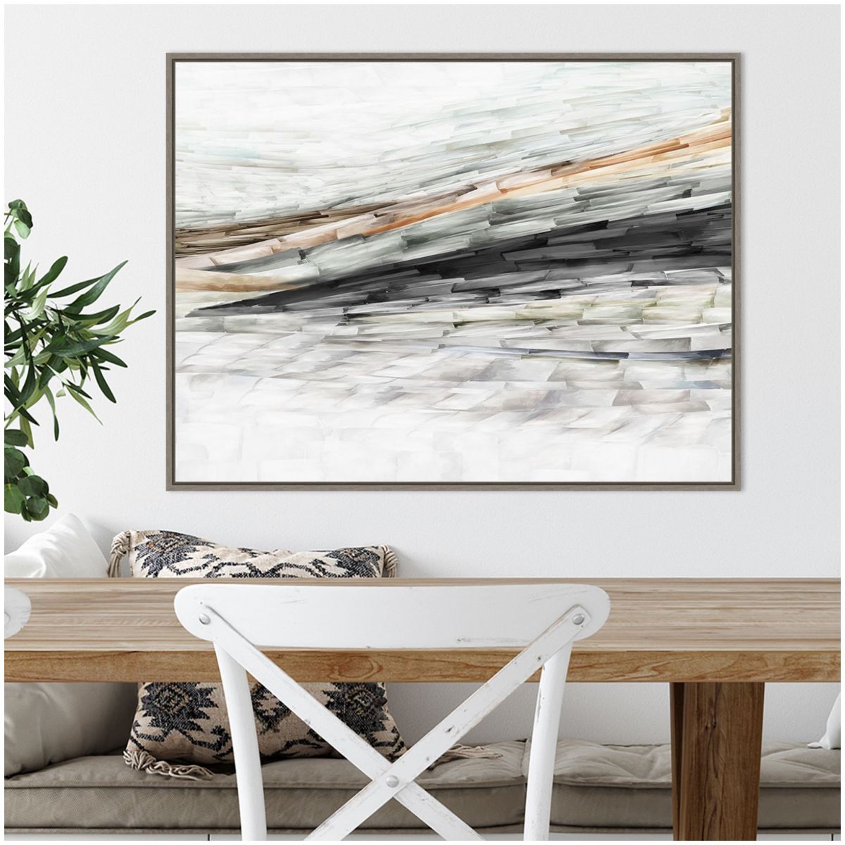 Lady of the Rocks II Framed Canvas Wall Art Print