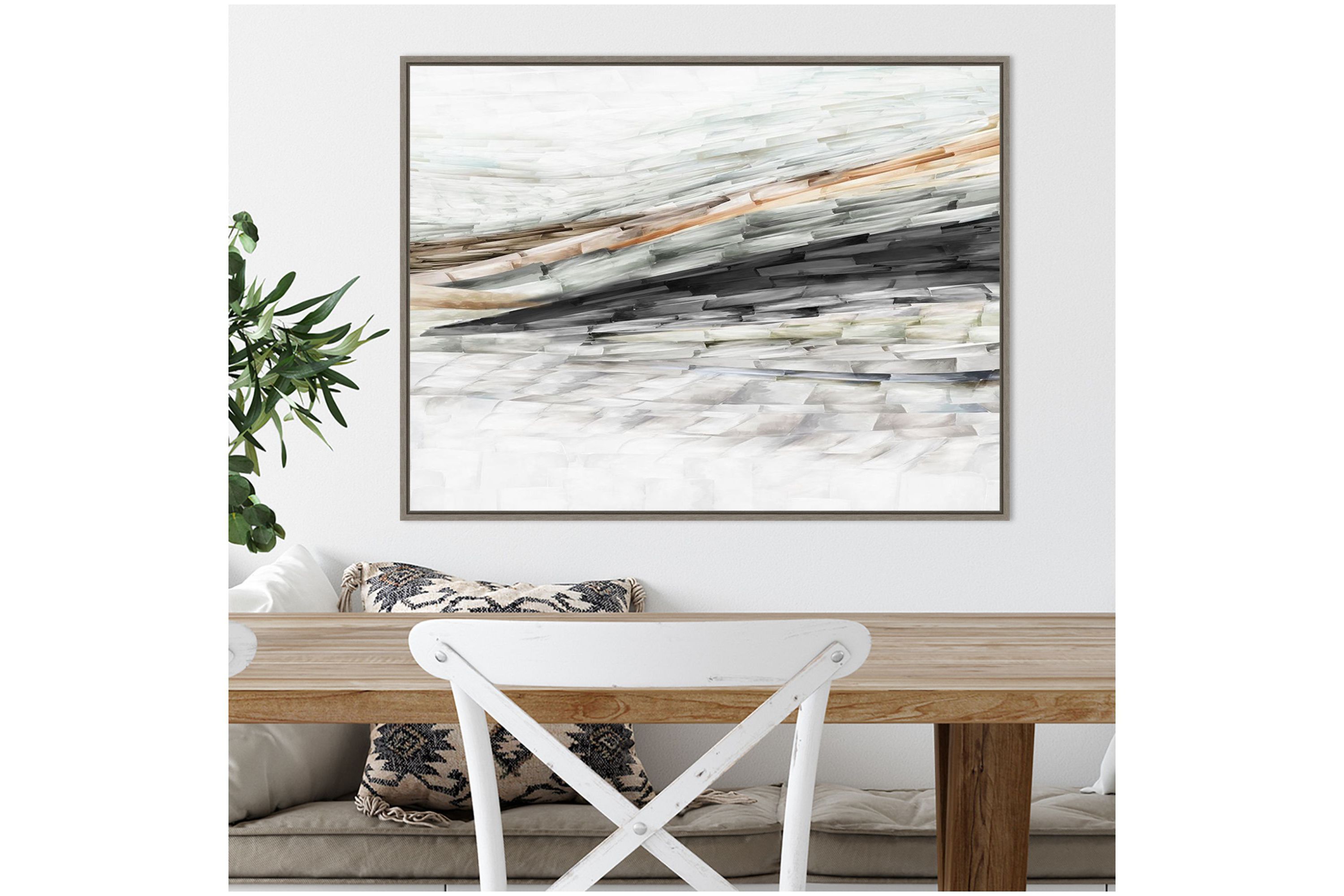 Lady of the Rocks II Framed Canvas Wall Art Print