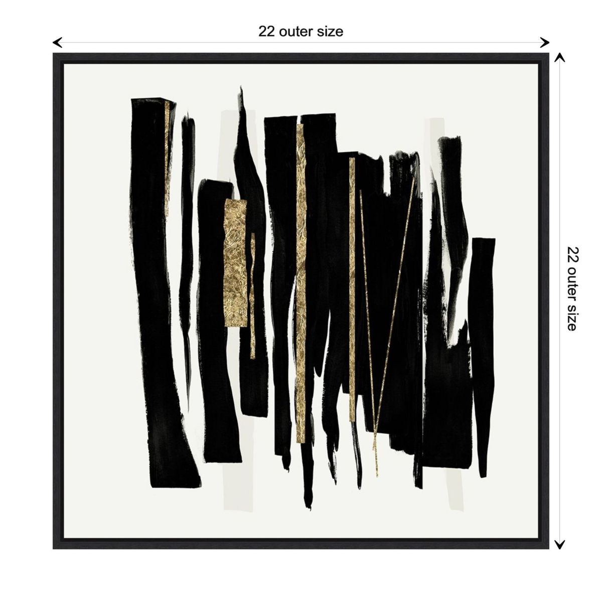 Ethereal Streaks Framed Canvas Wall Art Print