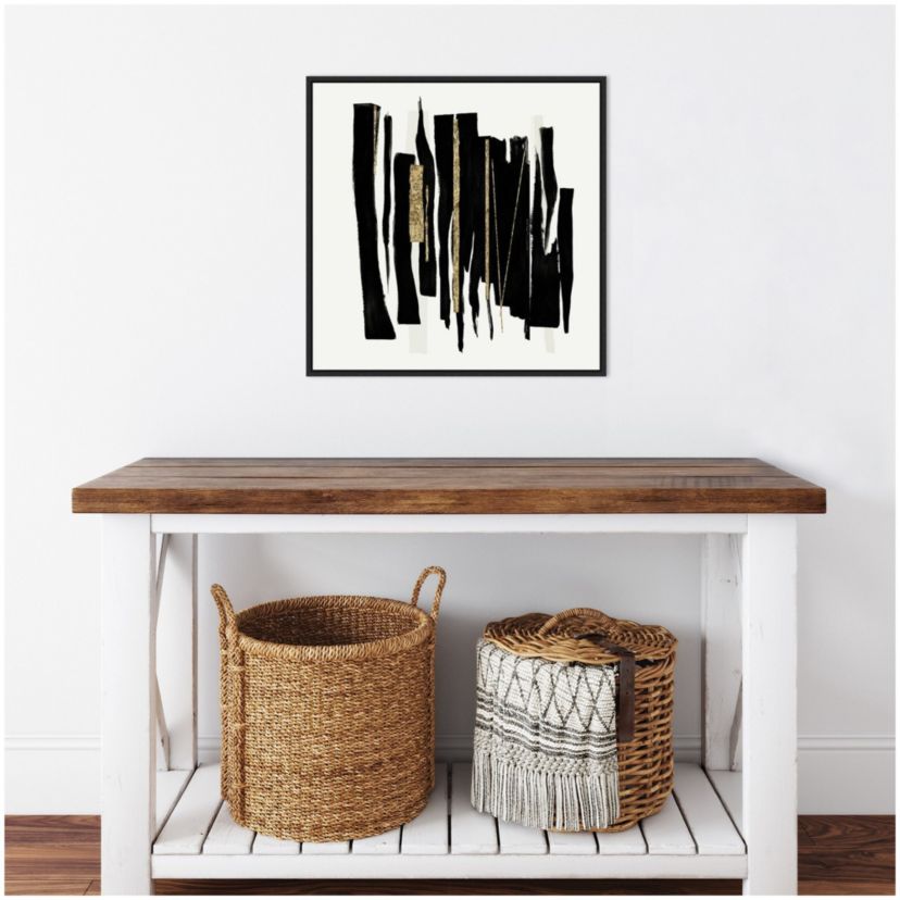 Ethereal Streaks Framed Canvas Wall Art Print