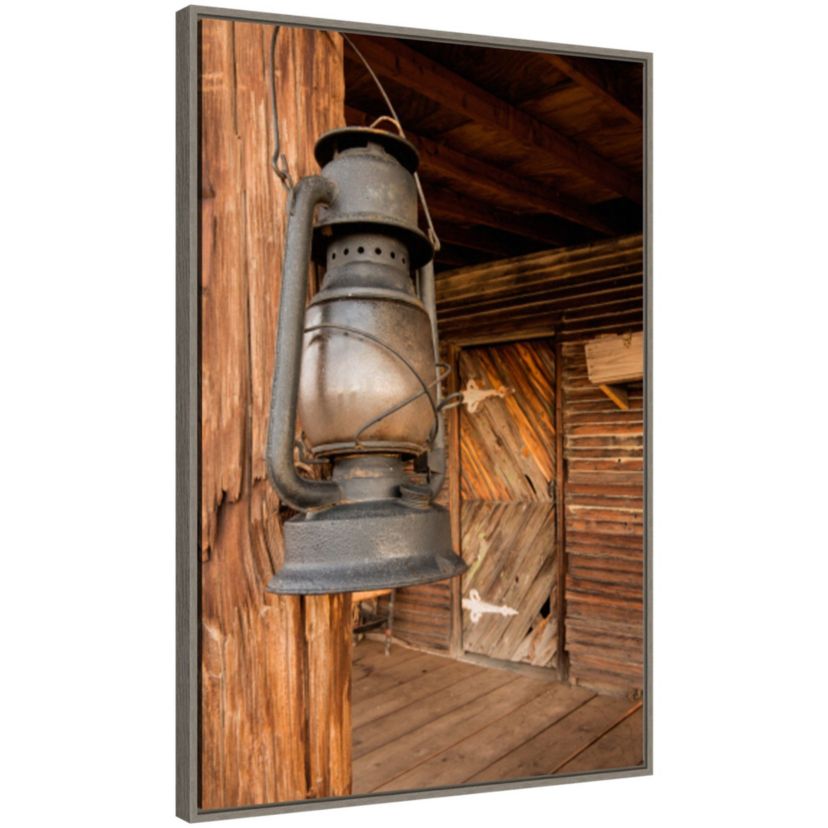 Triangle T Historic Ranch Framed Canvas Wall Art Print