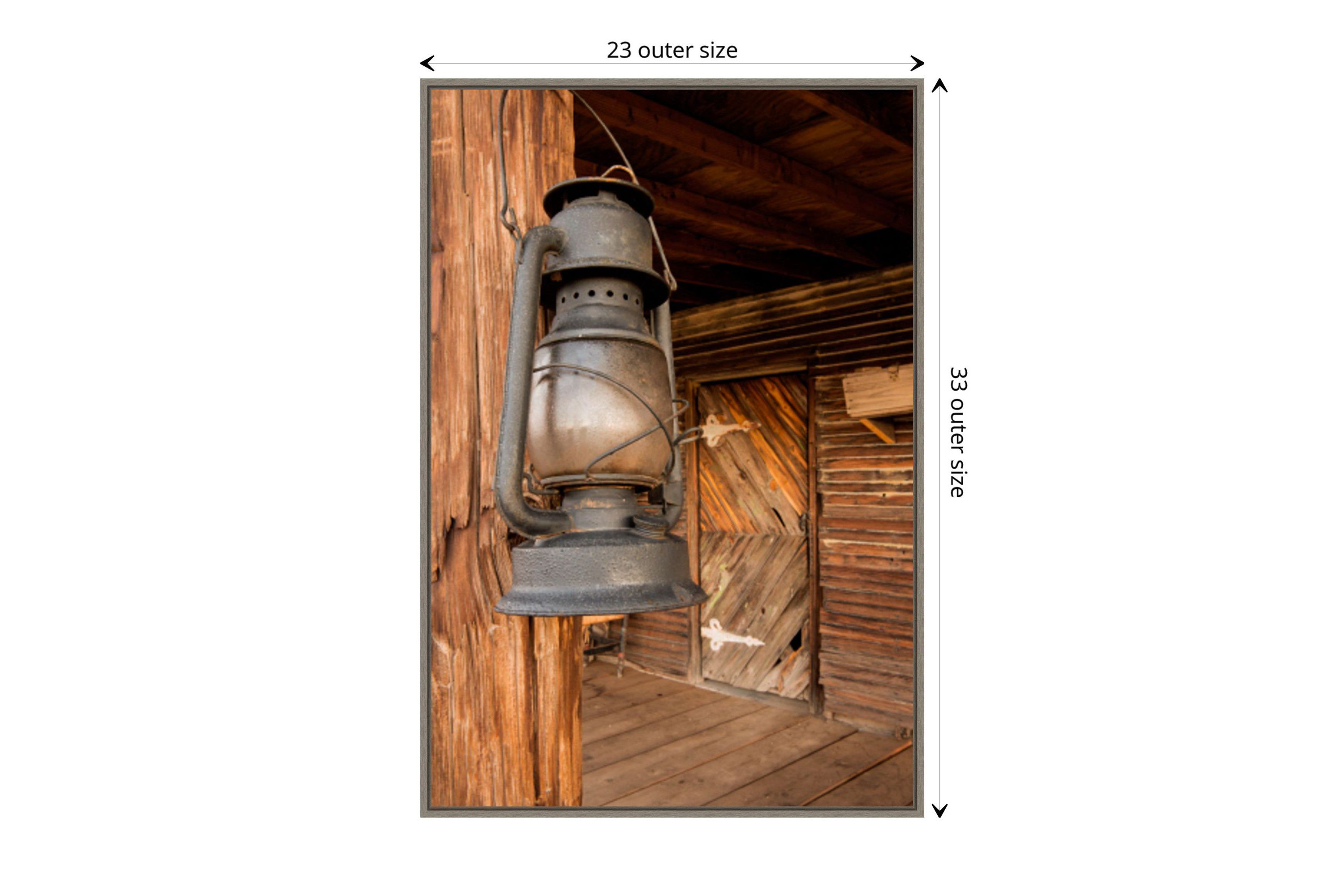 Triangle T Historic Ranch Framed Canvas Wall Art Print