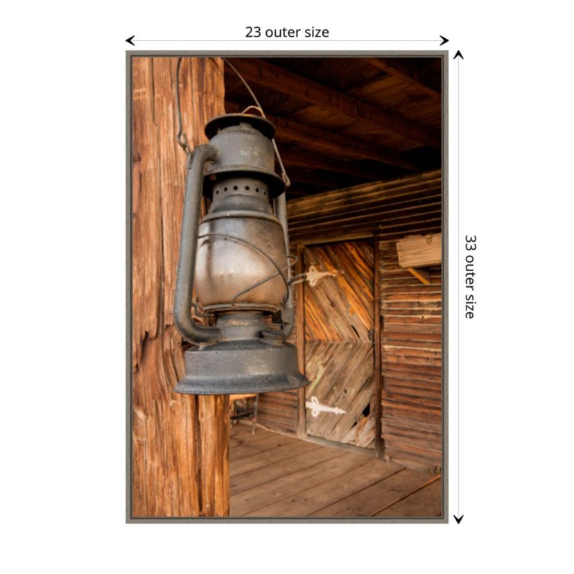 Triangle T Historic Ranch Framed Canvas Wall Art Print