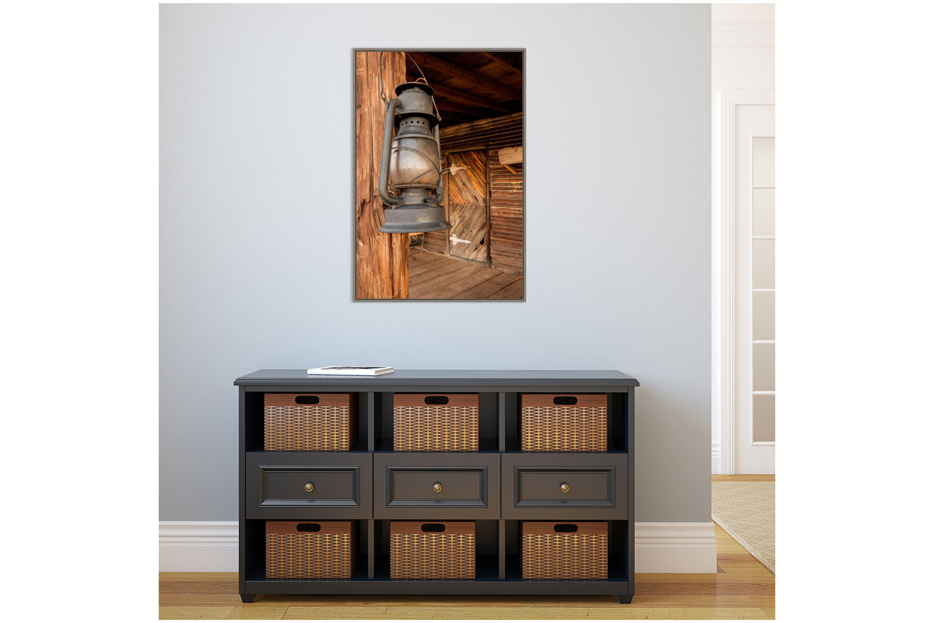 Triangle T Historic Ranch Framed Canvas Wall Art Print