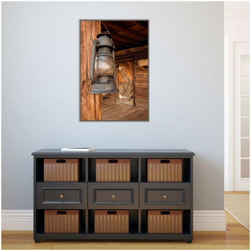 Triangle T Historic Ranch Framed Canvas Wall Art Print