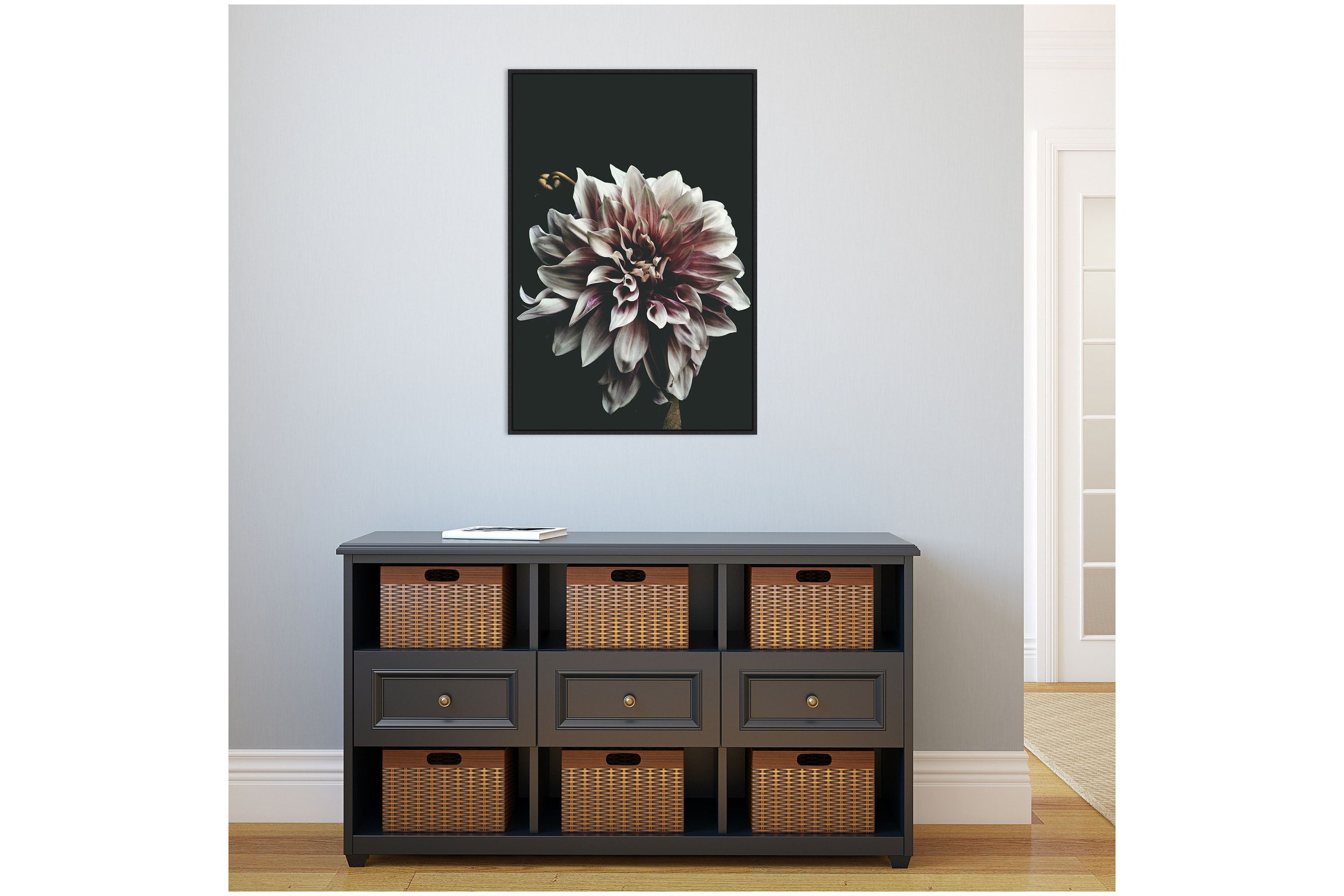 Dazed Dahlia Framed Canvas Wall Art Print