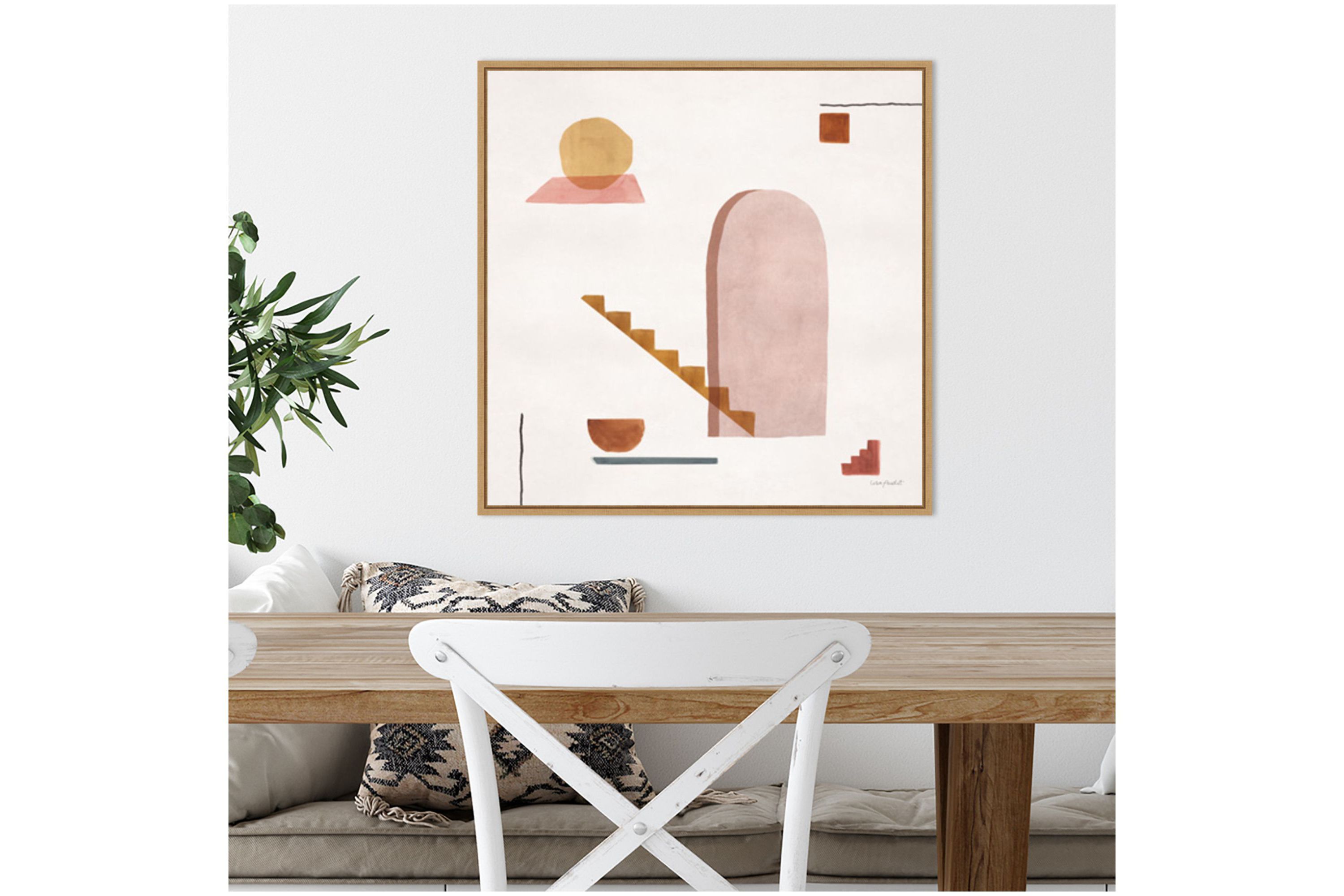 Mi Casa 01 Framed Canvas Wall Art Print