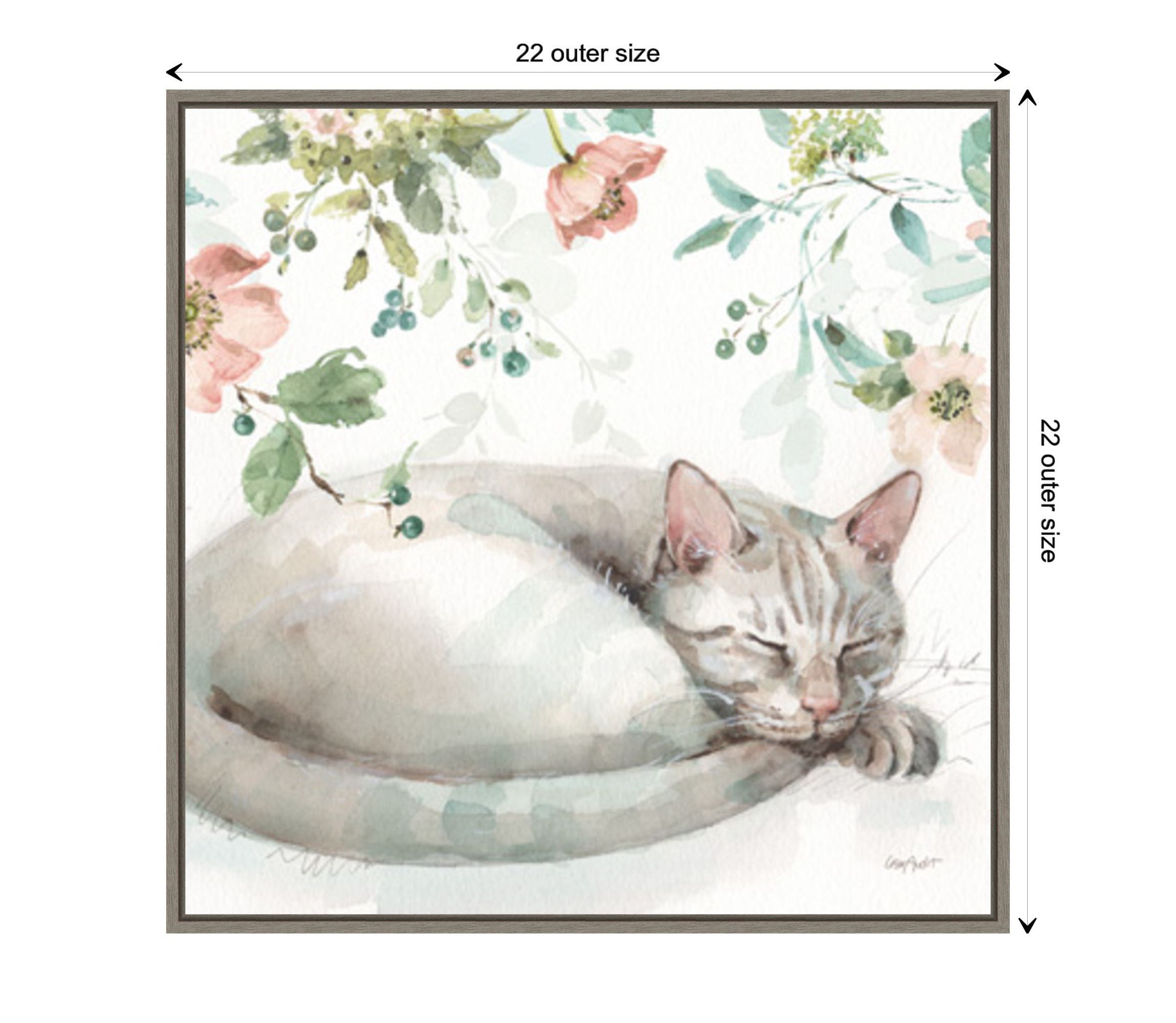 Mint Crush 15 Framed Canvas Wall Art Print