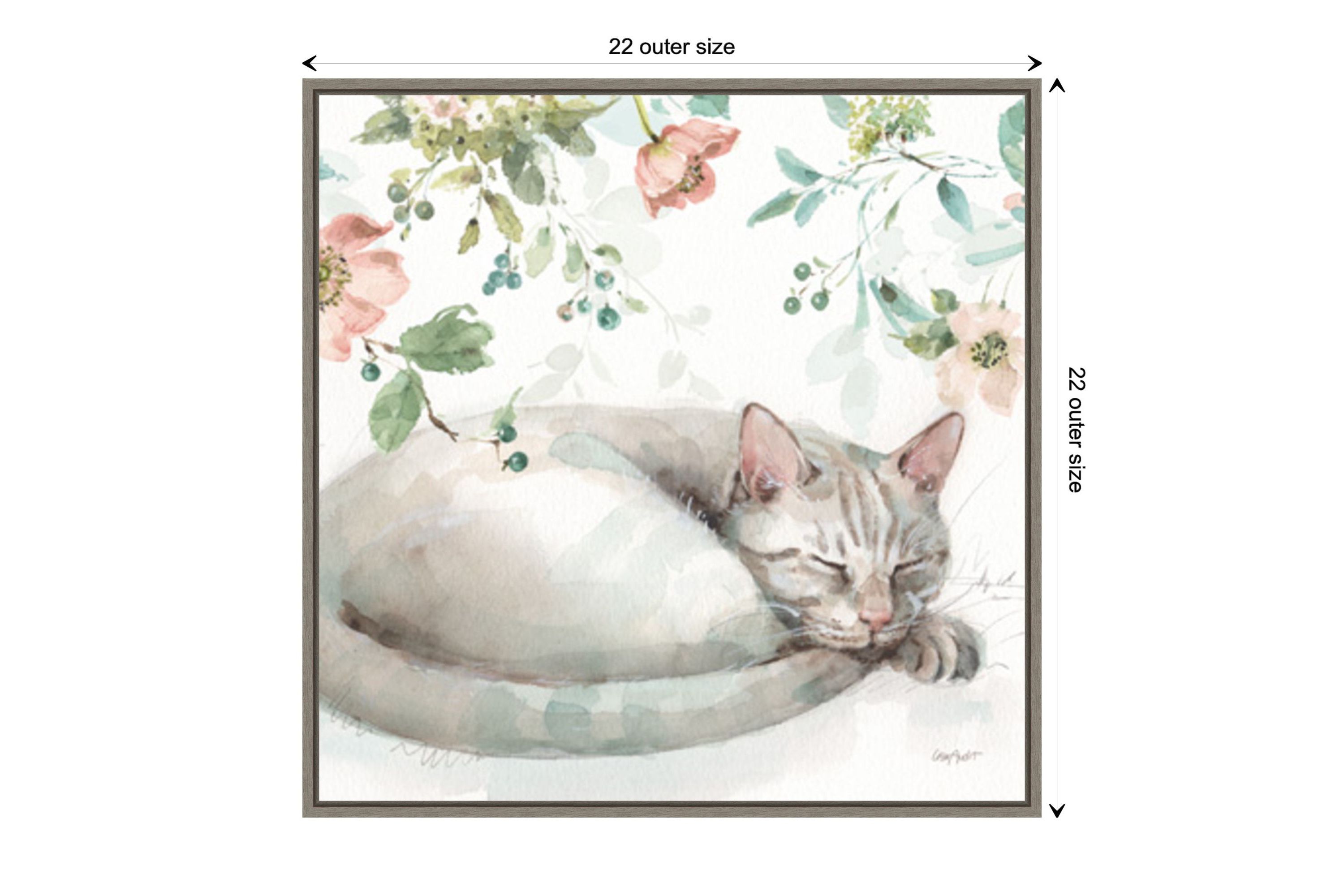 Mint Crush 15 Framed Canvas Wall Art Print