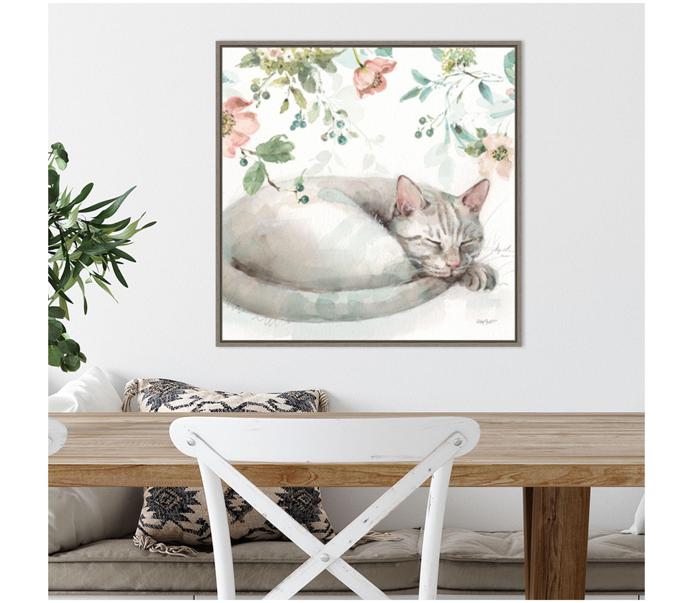 Mint Crush 15 Framed Canvas Wall Art Print