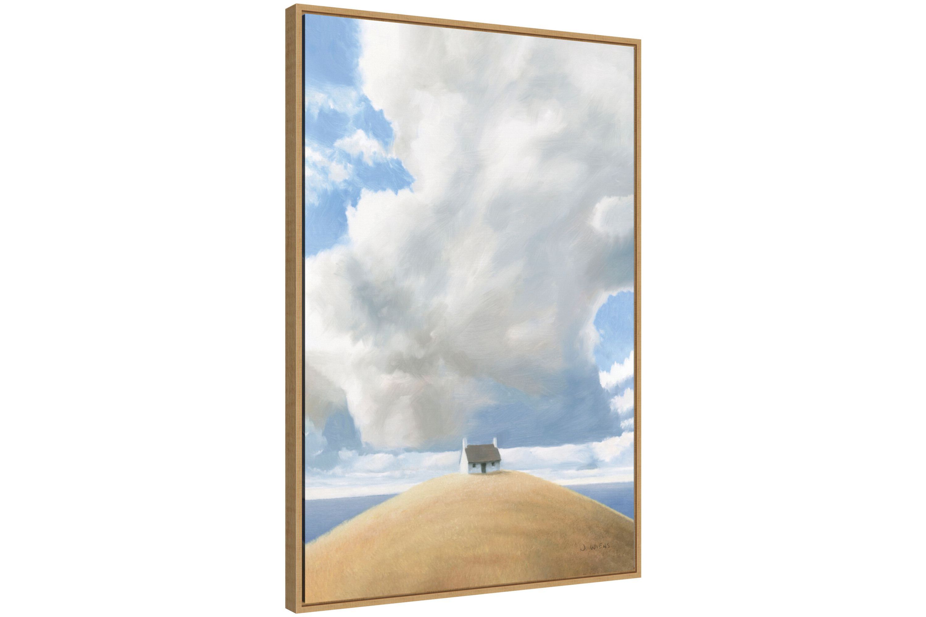 House on the Hill Framed Canvas Wall Art Print