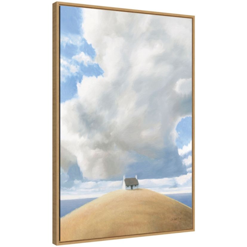 House on the Hill Framed Canvas Wall Art Print