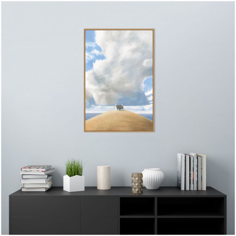 House on the Hill Framed Canvas Wall Art Print