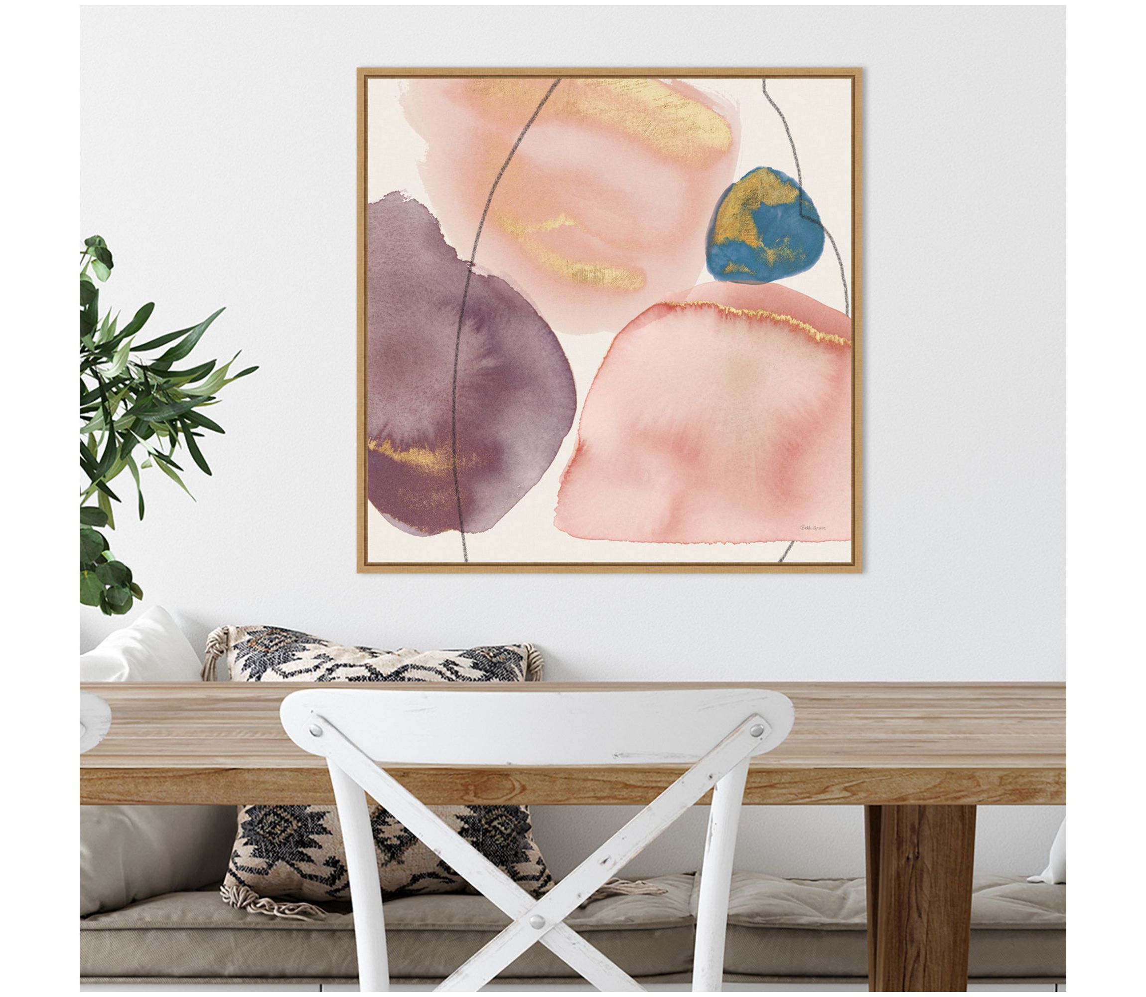 Petal Passion XI Eventide Framed Canvas Wall Art Print