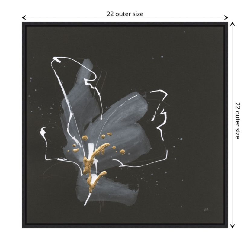 Modern Flower III Framed Canvas Wall Art Print
