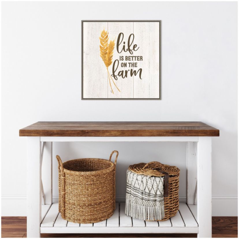 Farm Life V Better on the Farm Framed Canvas Wall Art Print
