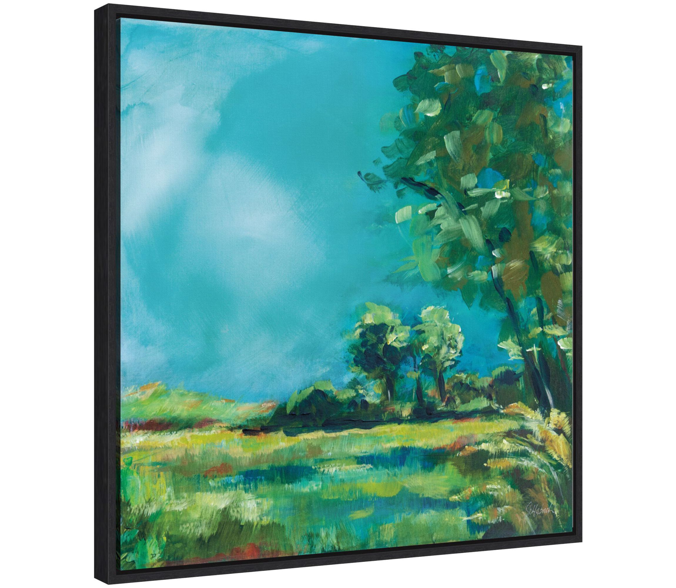 July Meadow Framed Canvas Wall Art Print