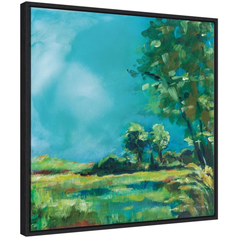 July Meadow Framed Canvas Wall Art Print