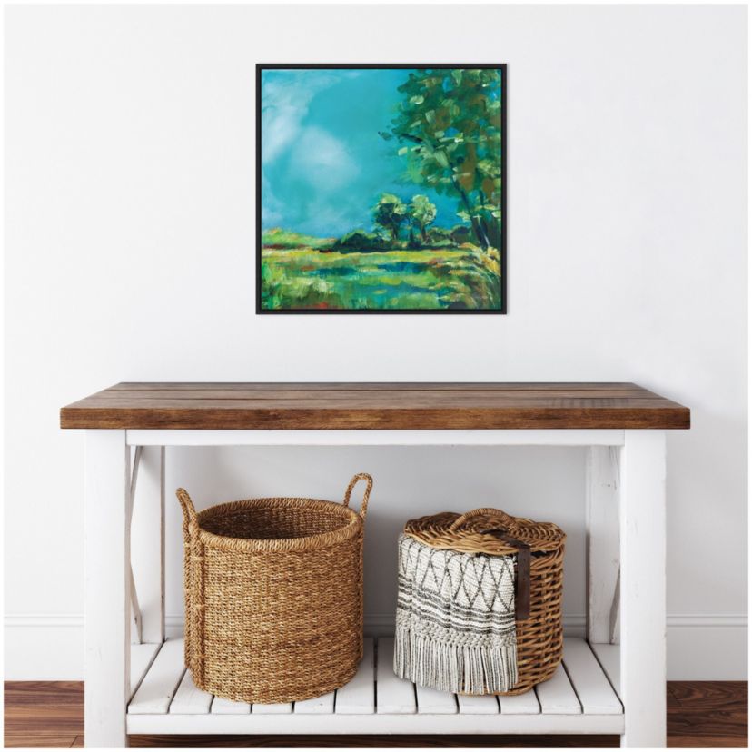 July Meadow Framed Canvas Wall Art Print