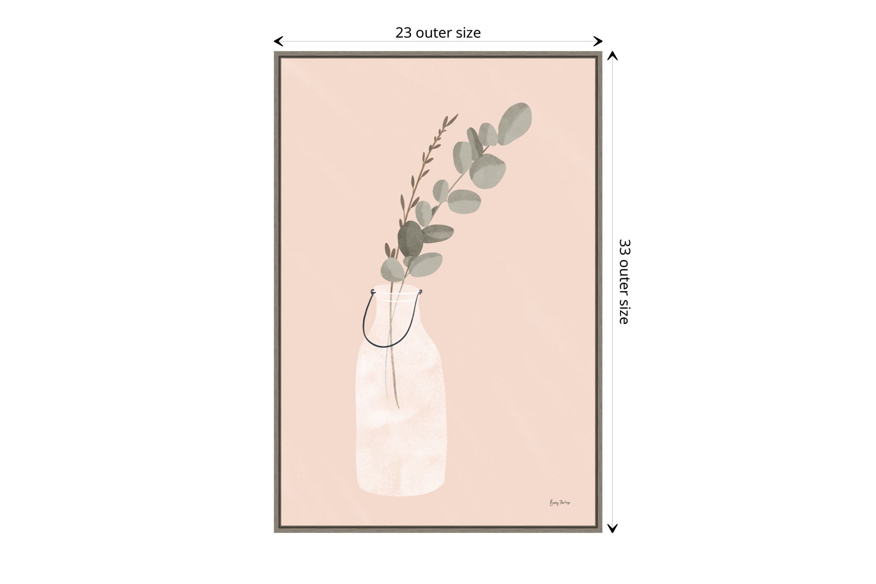 Natural Vessels I Framed Canvas Wall Art Print